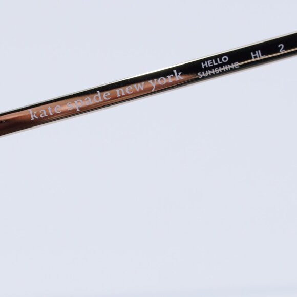 Kate Spade CANNES/G/S 0C9A HA Sunglasses Red/Gold Round Frame, Brown Lenses - Picture 6 of 8